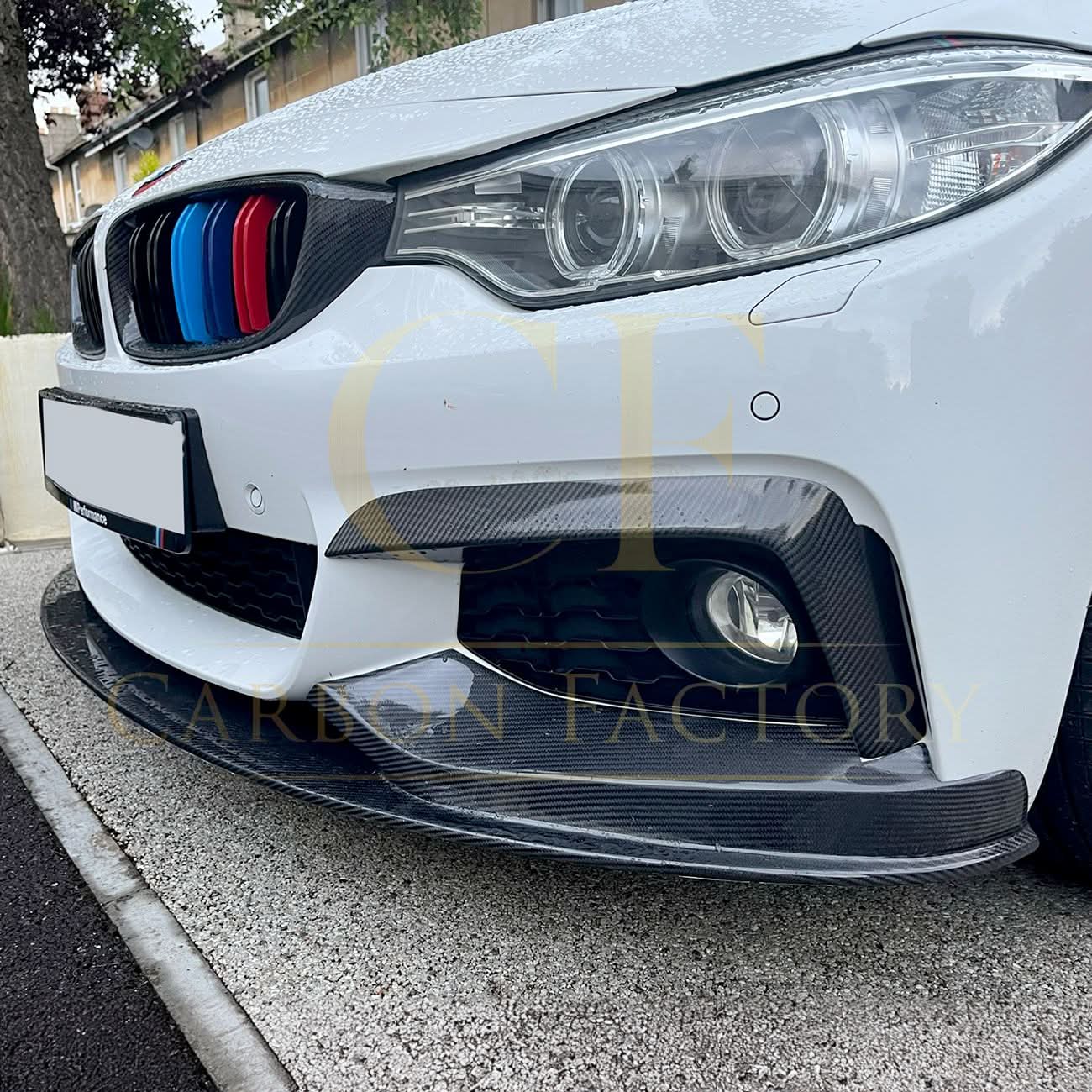 MP Style Carbon Fibre Front Splitter for BMW F32 F33 F36 4 Series 14-20 - Carbon Factory