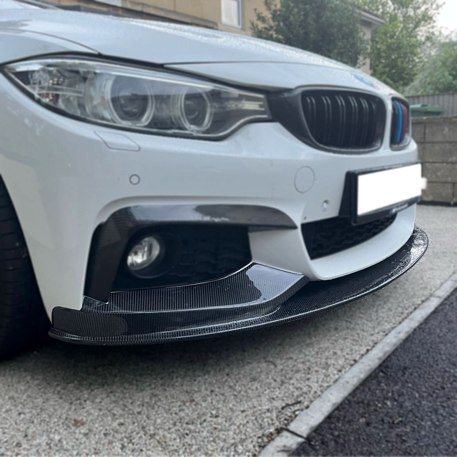 MP Style Carbon Fibre Front Splitter for BMW F32 F33 F36 4 Series 14-20 - Carbon Factory