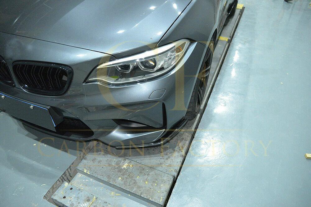 MP Style Carbon Fibre Front Splitter for BMW F87 M2 16-21-Carbon Factory
