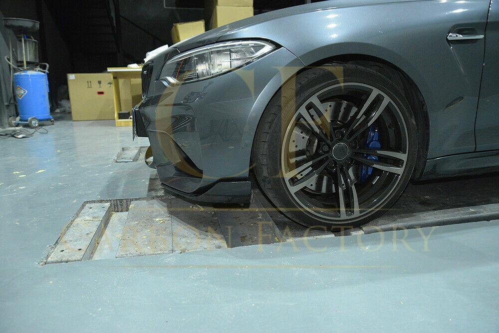MP Style Carbon Fibre Front Splitter for BMW F87 M2 16-21-Carbon Factory