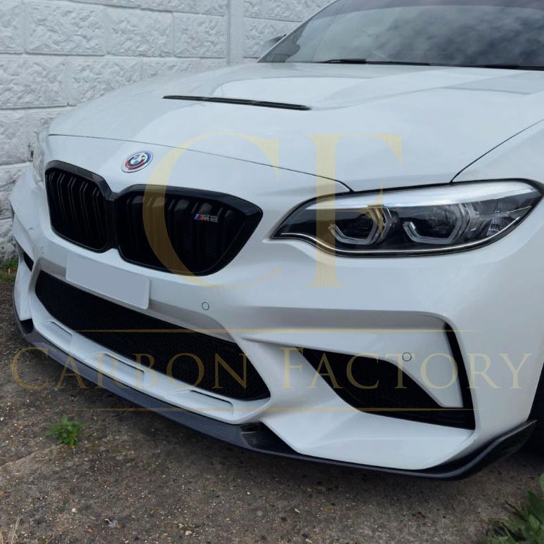 MP Style Carbon Fibre Front Splitter for BMW F87 M2C Competition 16-21-Carbon Factory