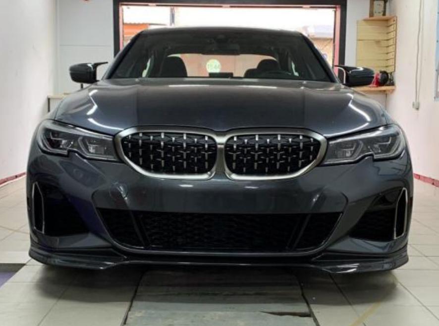 MP Style Carbon Fibre Front Splitter for BMW G20 G21 3 Series Pre-LCI M Sport 19-22-Carbon Factory