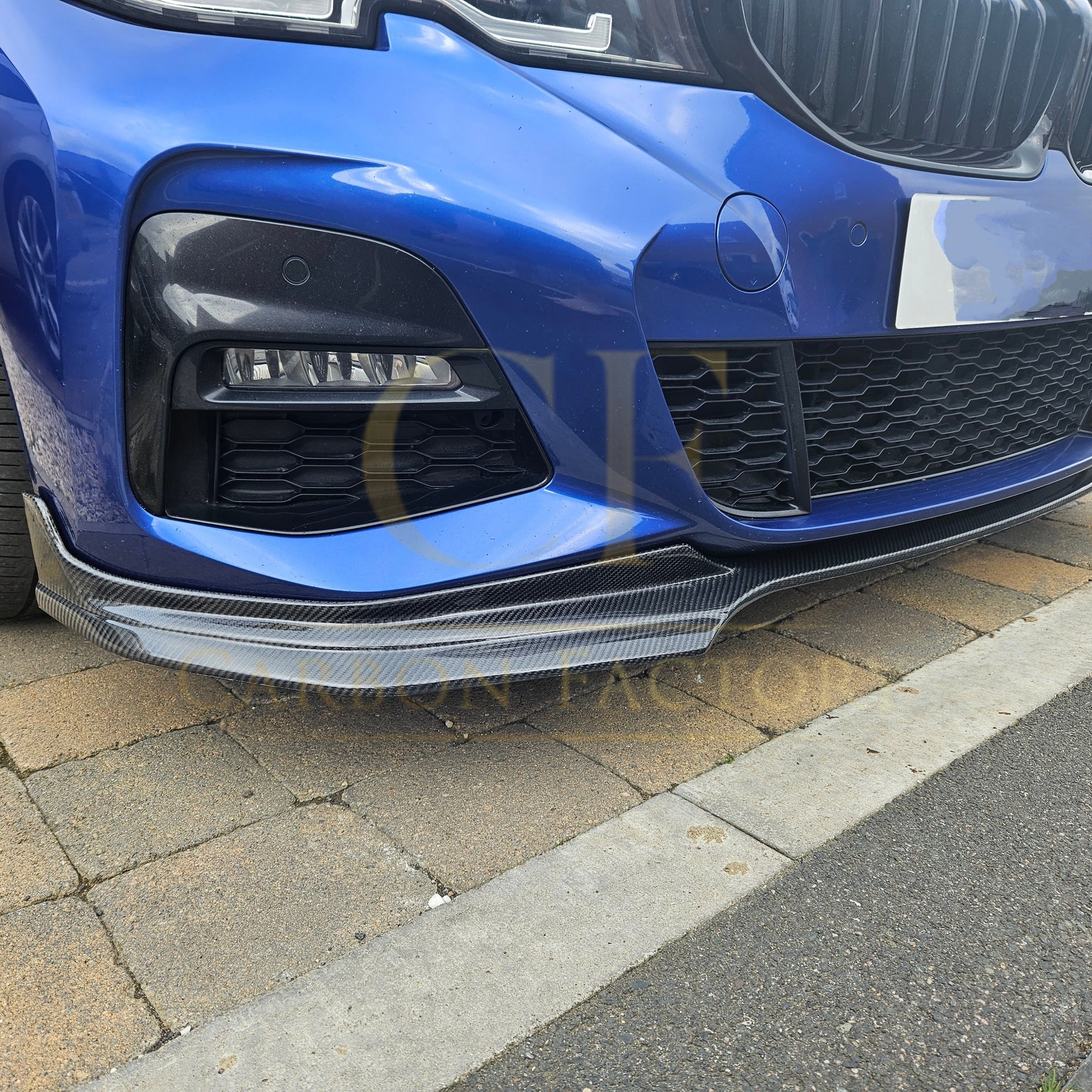 MP Style Carbon Fibre Front Splitter for BMW G20 G21 3 Series Pre-LCI M Sport 19-22-Carbon Factory