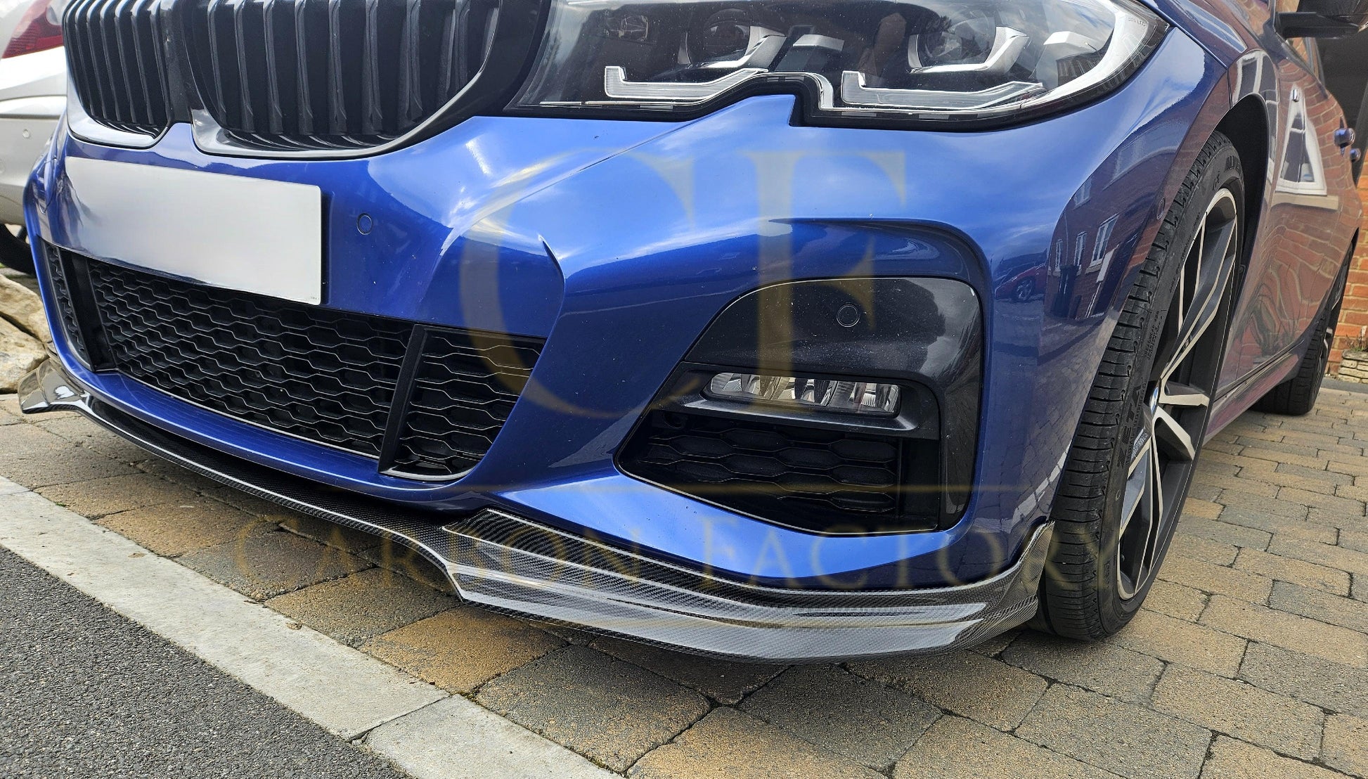 MP Style Carbon Fibre Front Splitter for BMW G20 G21 3 Series Pre-LCI M Sport 19-22-Carbon Factory