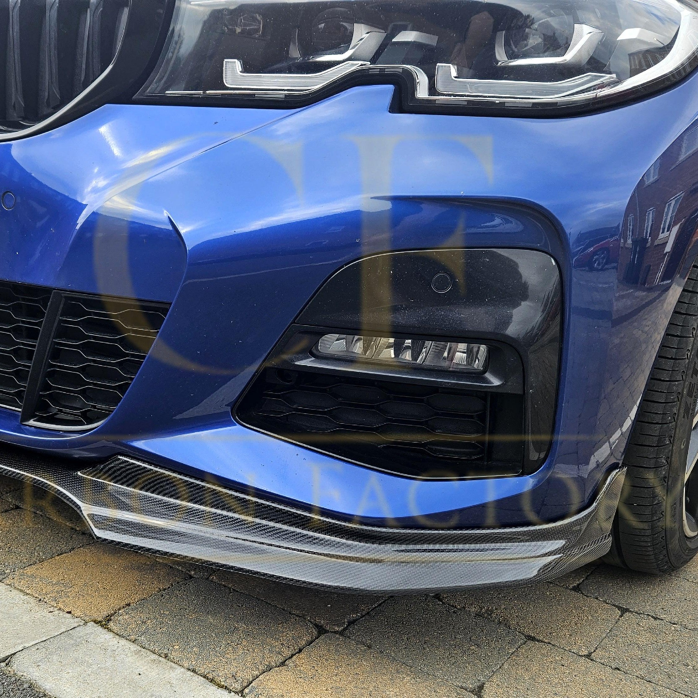 MP Style Carbon Fibre Front Splitter for BMW G20 G21 3 Series Pre-LCI M Sport 19-22 - Carbon Factory
