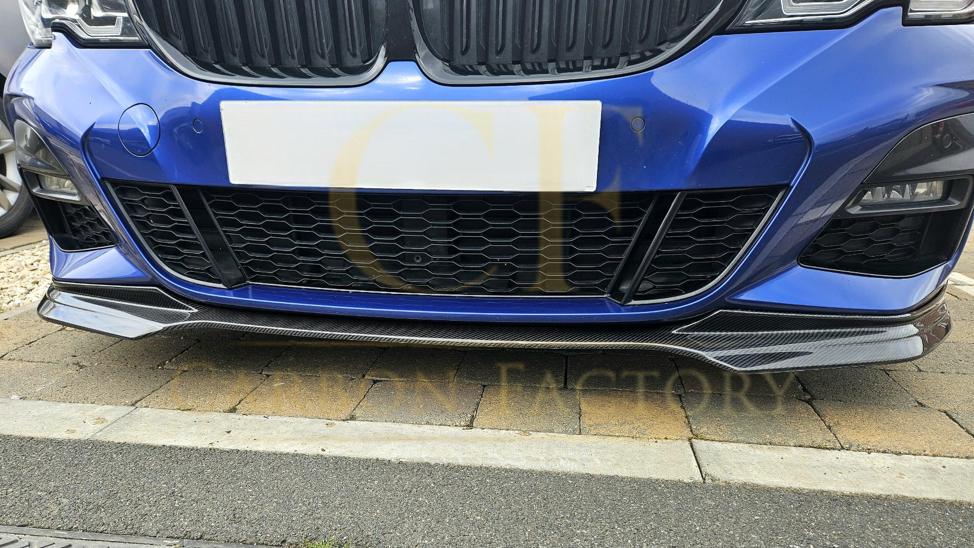 MP Style Carbon Fibre Front Splitter for BMW G20 G21 3 Series Pre-LCI M Sport 19-22-Carbon Factory