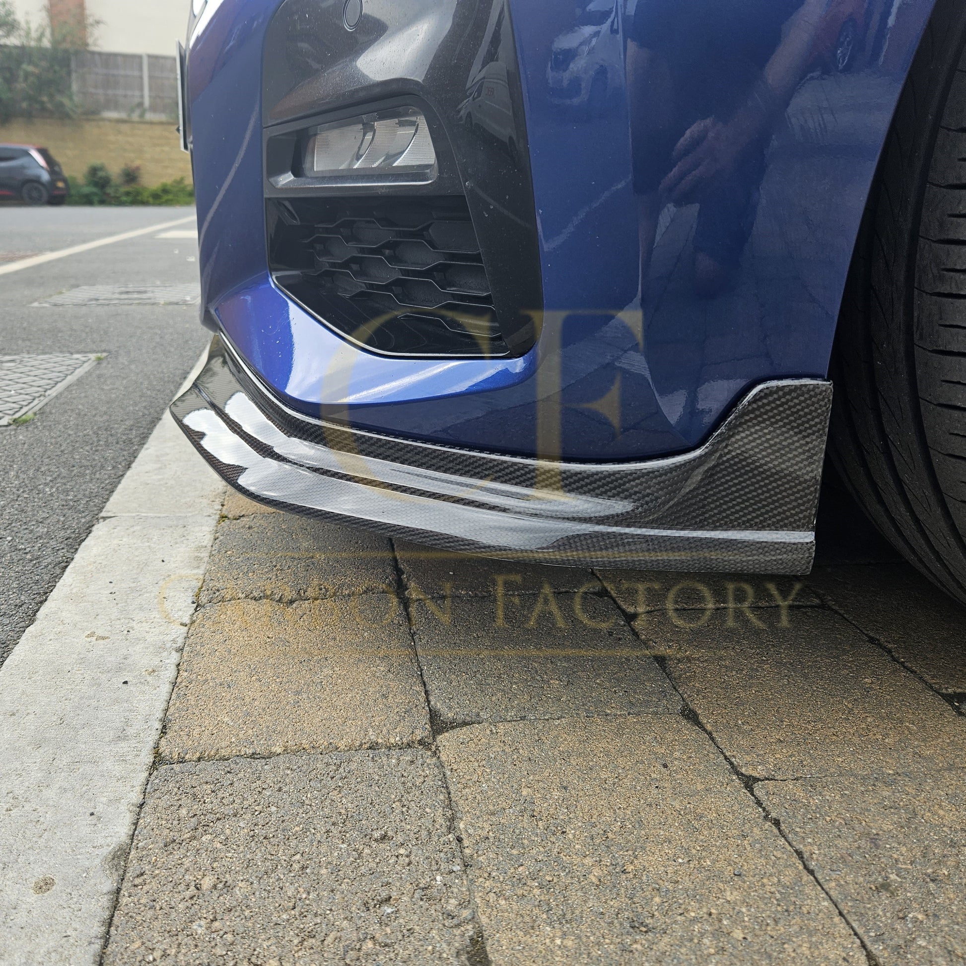MP Style Carbon Fibre Front Splitter for BMW G20 G21 3 Series Pre-LCI M Sport 19-22-Carbon Factory