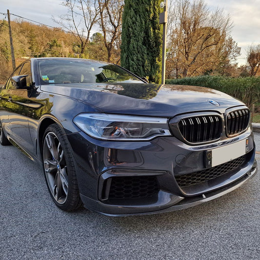 MP Style Carbon Fibre Front Splitter for BMW G30 5 Series M Sport 17-20-Carbon Factory