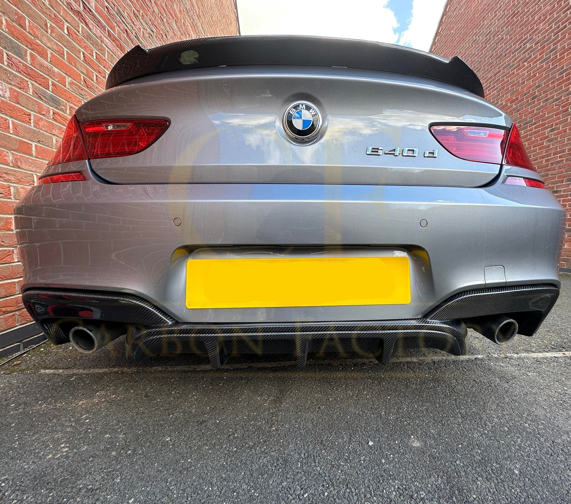 MP Style Carbon Fibre Rear Diffuser for BMW F06 F12 F13 6 Series 12-16-Carbon Factory