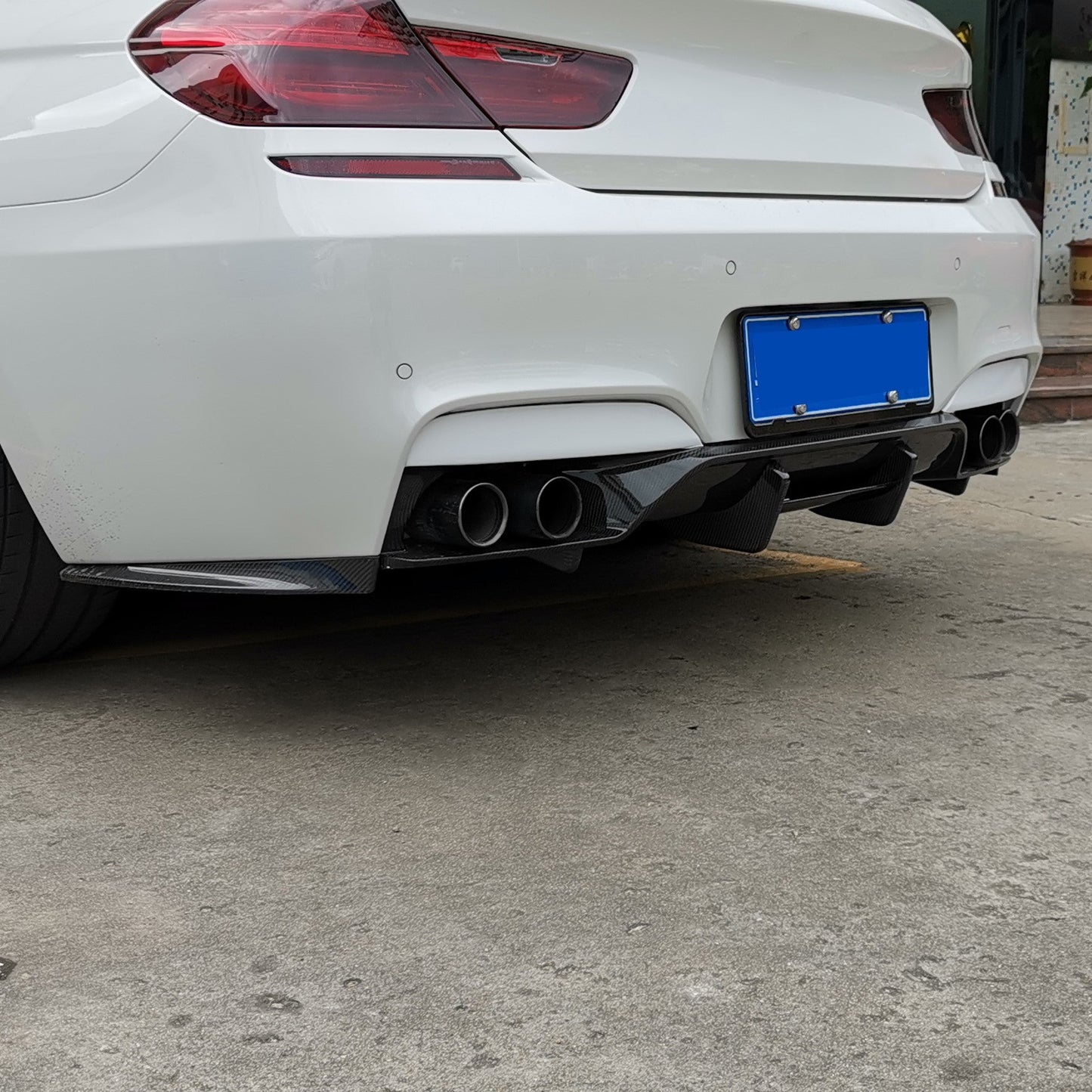 MP Style Carbon Fibre Rear Diffuser for BMW F06 F12 F13 M6 11-18-Carbon Factory