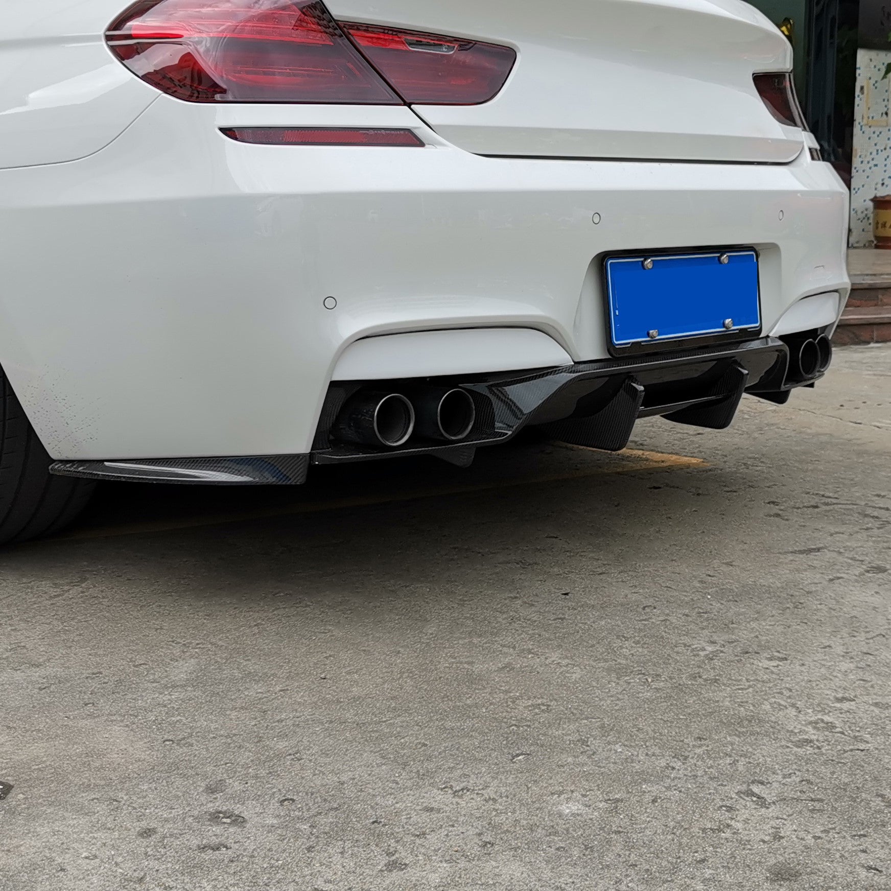 MP Style Carbon Fibre Rear Diffuser for BMW F06 F12 F13 M6 11-18-Carbon Factory