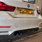 MP Style Carbon Fibre Rear Diffuser for BMW F80 M3 F82 F83 M4 14-20-Carbon Factory