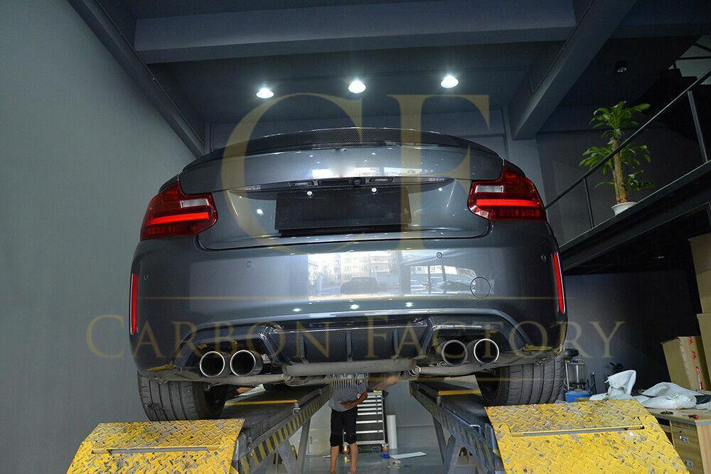 MP Style Carbon Fibre Rear Diffuser for BMW F87 M2 16-21-Carbon Factory