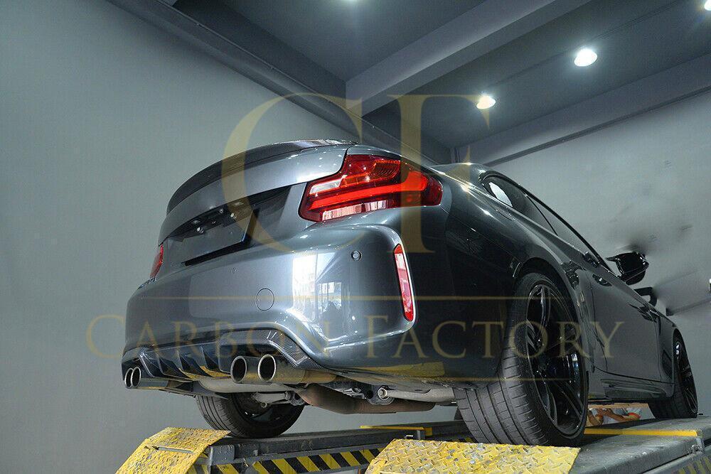 MP Style Carbon Fibre Rear Diffuser for BMW F87 M2 16-21-Carbon Factory