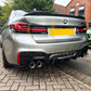 MP Style Carbon Fibre Rear Diffuser for BMW F90 M5 17-24-Carbon Factory