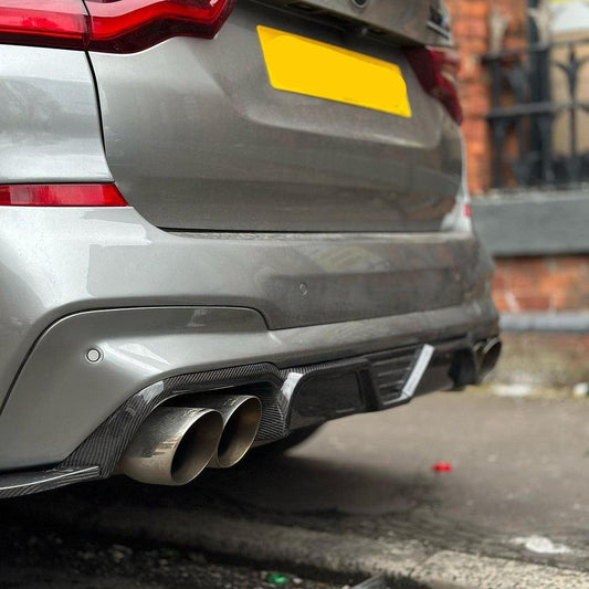MP Style Carbon Fibre Rear Diffuser for BMW F97 X3M 18-21-Carbon Factory