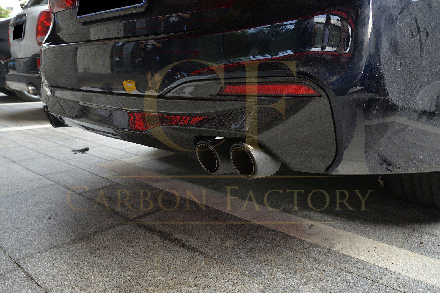 MP Style Carbon Fibre Rear Diffuser for BMW G30 G31 5 Series M Sport 17-23-Carbon Factory