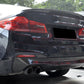 MP Style Carbon Fibre Rear Diffuser for BMW G30 G31 5 Series M Sport 17-23-Carbon Factory