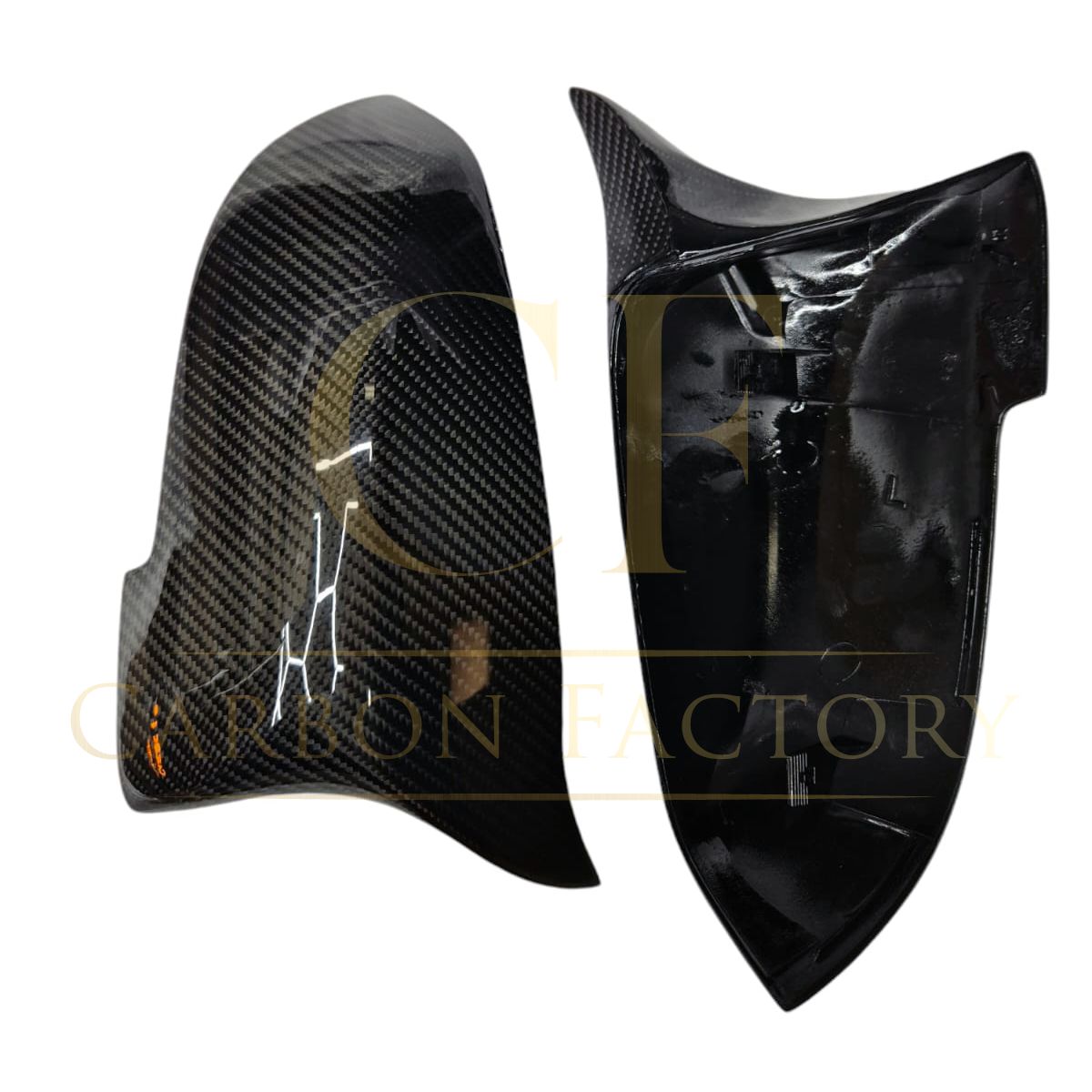MP Style Carbon Fibre Replacement Mirror Covers for BMW F06 F12 F13 6 Series LCI F01 F02-Carbon Factory