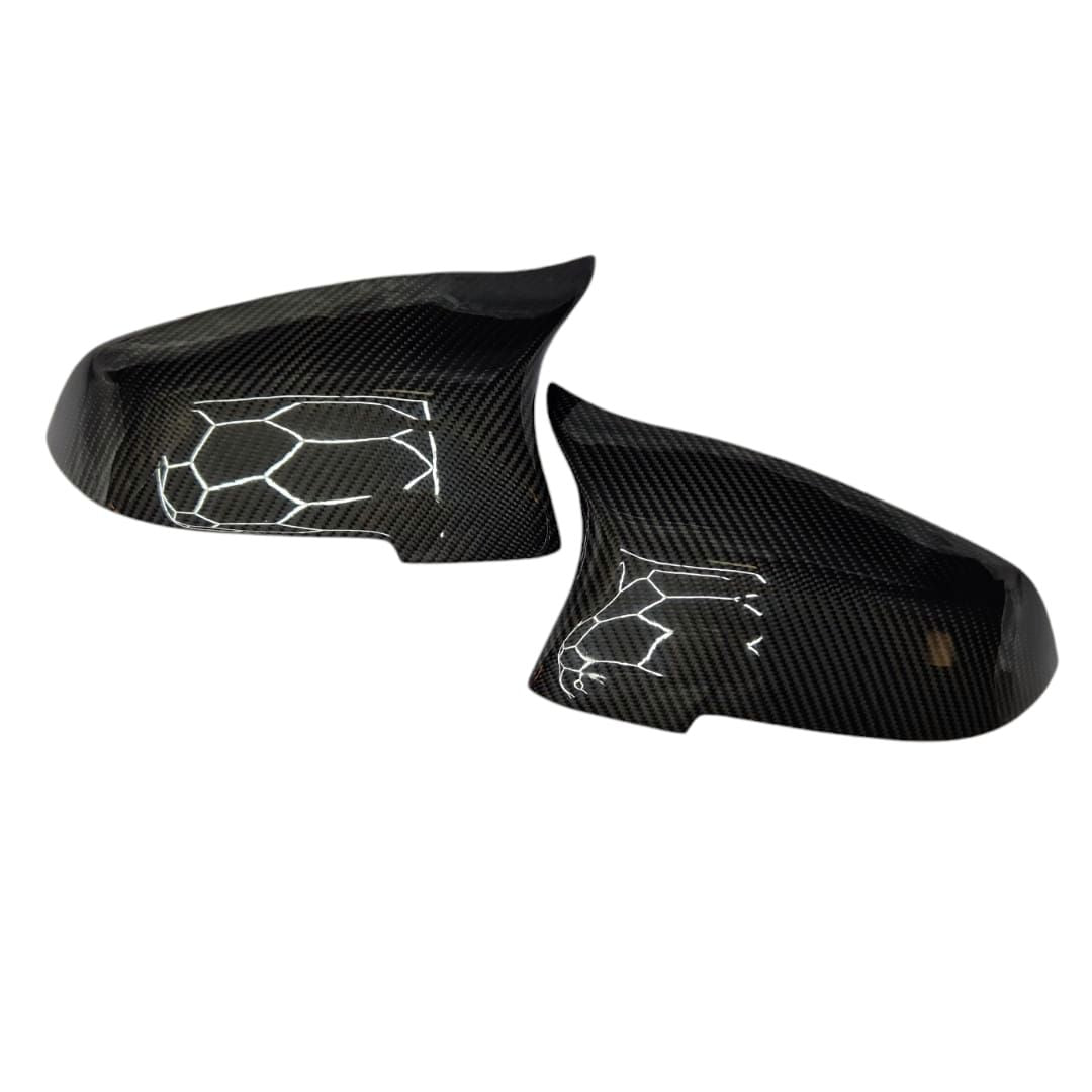 MP Style Carbon Fibre Replacement Mirror Covers for BMW F06 F12 F13 6 Series LCI F01 F02-Carbon Factory