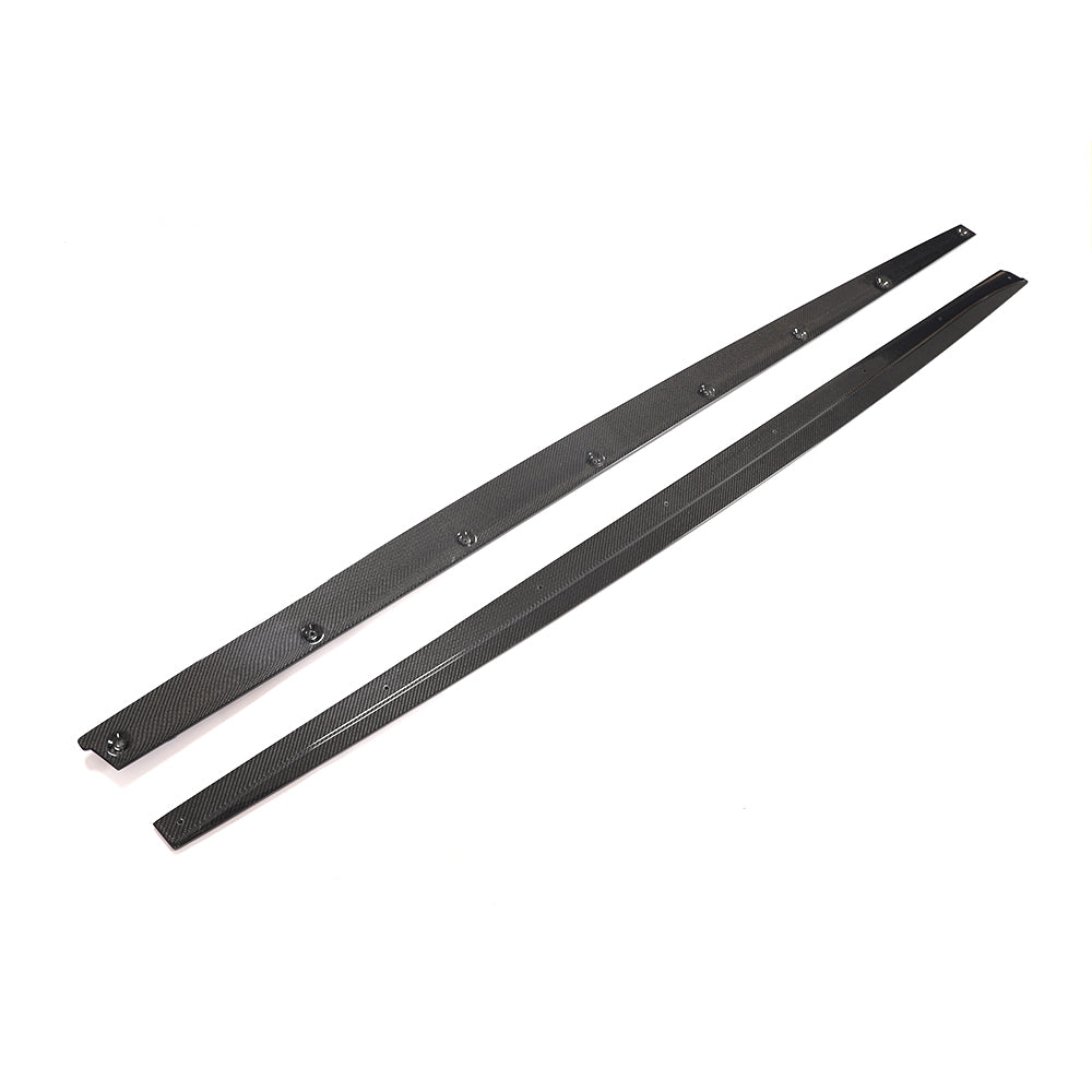 MP Style Carbon Fibre Side Skirt Extension for BMW F80 M3 14-20-Carbon Factory