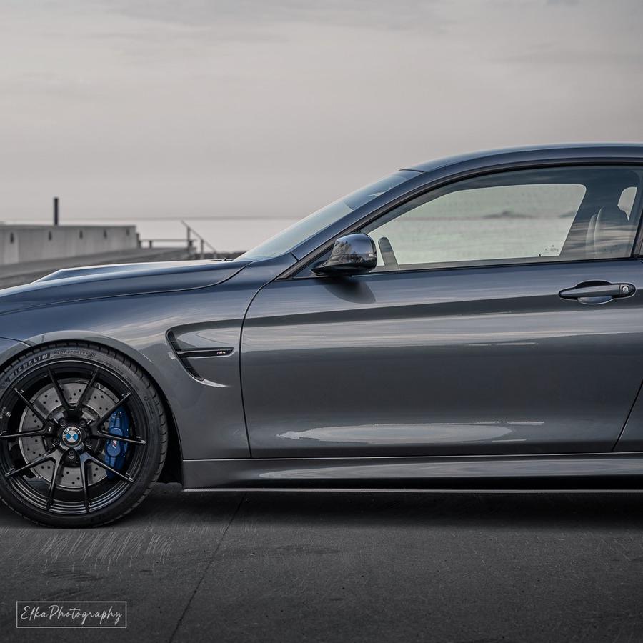 MP Style Carbon Fibre Side Skirt Extension for BMW F80 M3 14-20-Carbon Factory