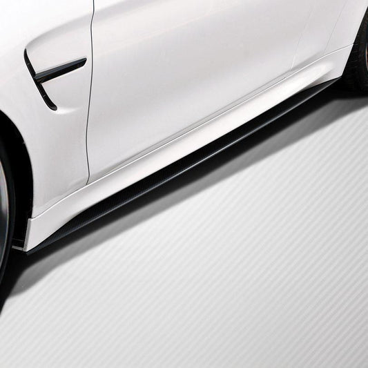 MP Style Carbon Fibre Side Skirt Extension for BMW F80 M3 14-20-Carbon Factory