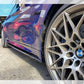 MP Style Carbon Fibre Side Skirt Extension for BMW F82 F83 M4 14-20-Carbon Factory