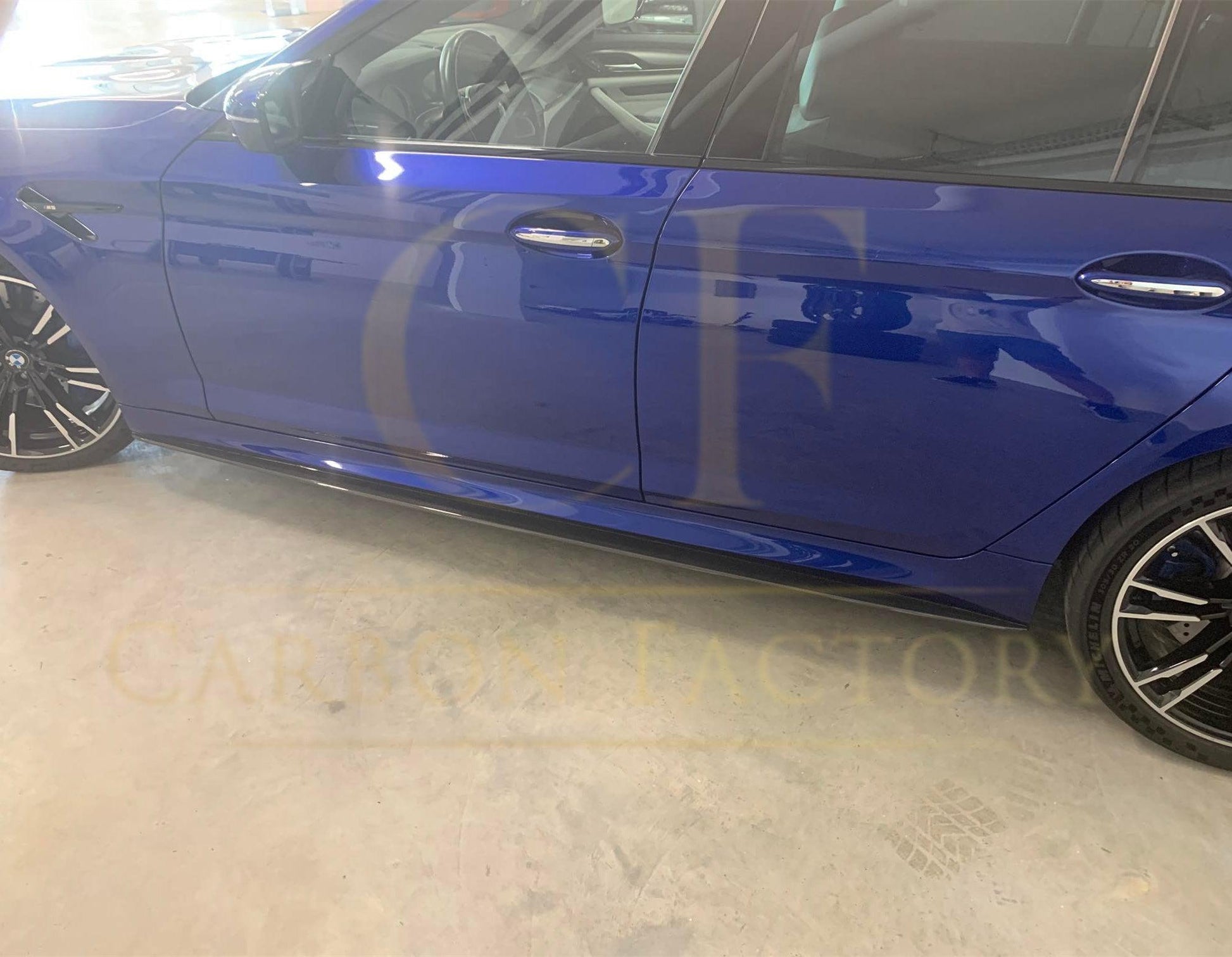MP Style Carbon Fibre Side Skirt for BMW G30 5 Series F90 M5 17-23-Carbon Factory