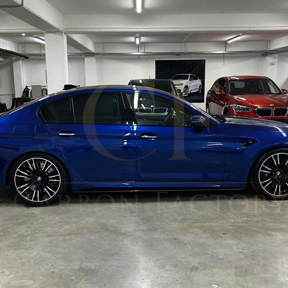 MP Style Carbon Fibre Side Skirt for BMW G30 5 Series F90 M5 17-23-Carbon Factory
