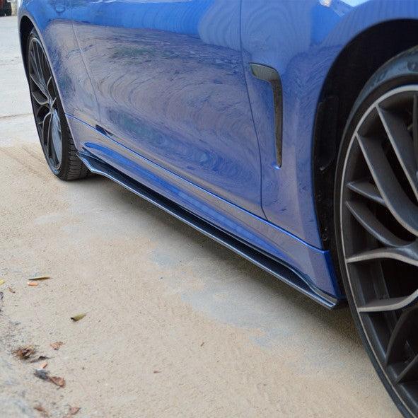 MP Style Carbon Fibre Side Skirts for BMW F32 F33 F36 4 Series 14-20-Carbon Factory