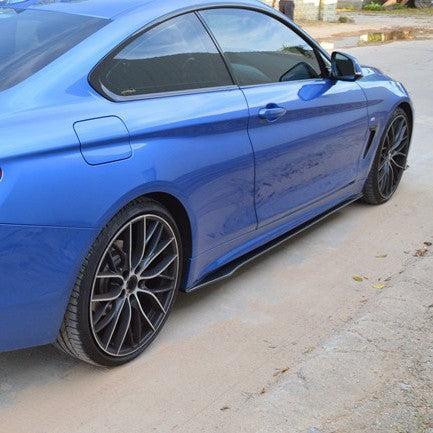 MP Style Carbon Fibre Side Skirts for BMW F32 F33 F36 4 Series 14-20-Carbon Factory