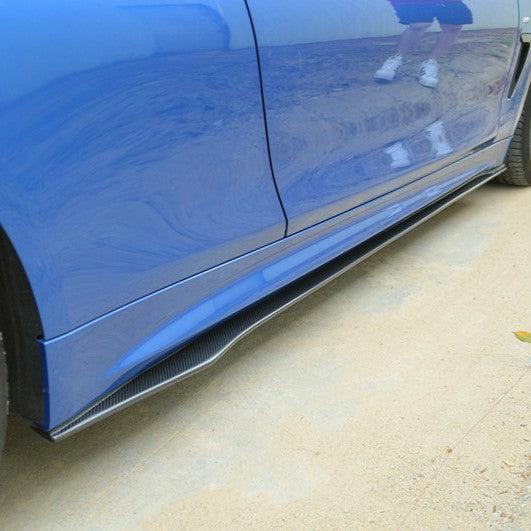 MP Style Carbon Fibre Side Skirts for BMW F32 F33 F36 4 Series 14-20-Carbon Factory