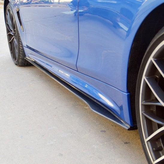 MP Style Carbon Fibre Side Skirts for BMW F32 F33 F36 4 Series 14-20-Carbon Factory