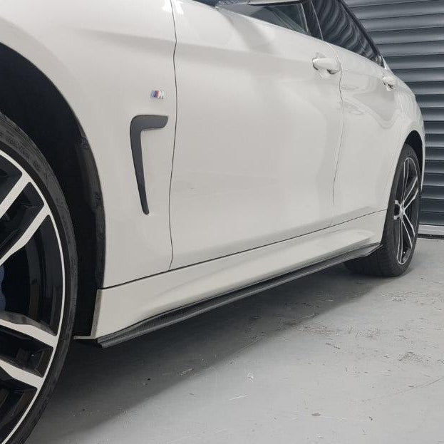 MP Style Carbon Fibre Side Skirts for BMW F32 F33 F36 4 Series 14-20-Carbon Factory