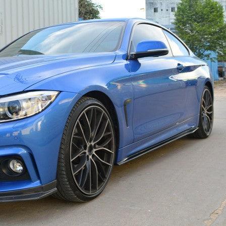 MP Style Carbon Fibre Side Skirts for BMW F32 F33 F36 4 Series 14-20-Carbon Factory