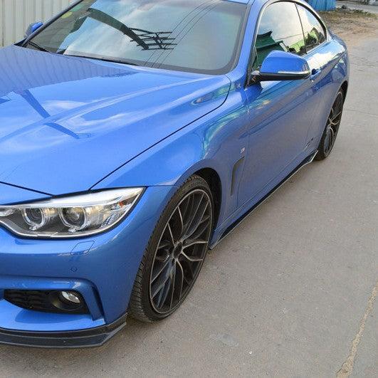 MP Style Carbon Fibre Side Skirts for BMW F32 F33 F36 4 Series 14-20-Carbon Factory