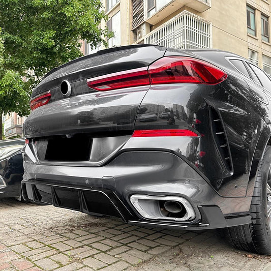 MP Style Gloss Black Diffuser for BMW G06 X6 19-25-Carbon Factory
