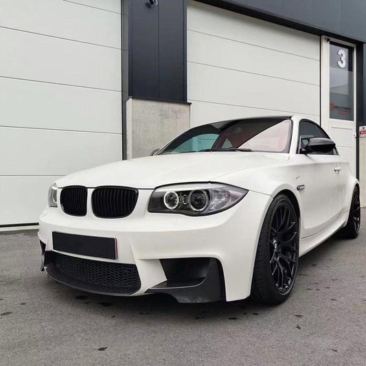 MP Style Gloss Black Front Bumper Trims for BMW 1 Series E82 1M 2007-2013-Carbon Factory