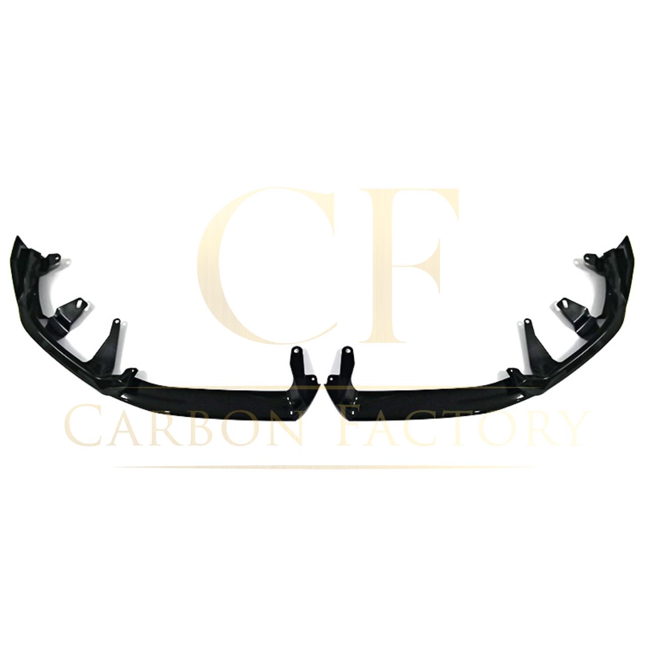 MP Style Gloss Black Front Splitter 4 Pieces for BMW G60 5 Series 24-Present-Carbon Factory