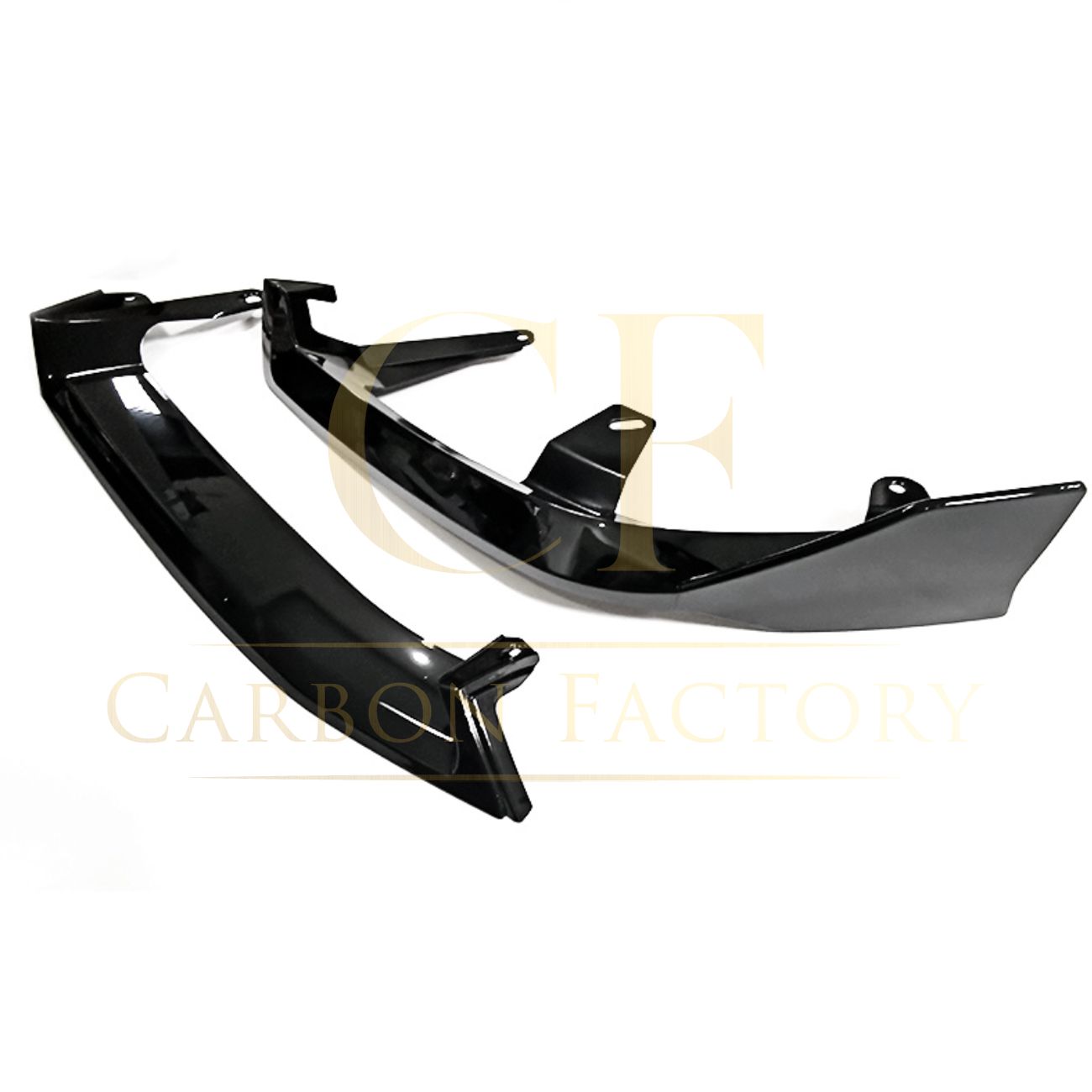 MP Style Gloss Black Front Splitter 4 Pieces for BMW G60 5 Series 24-Present-Carbon Factory