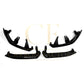 MP Style Gloss Black Front Splitter 4 Pieces for BMW G60 5 Series 24-Present-Carbon Factory