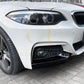 MP Style Gloss Black Front Splitter Upper Pieces for BMW F22 F23 2 Series 14-20-Carbon Factory