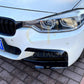 MP Style Gloss Black Front Splitter Upper Pieces for BMW F30 F31 3 Series 12-19-Carbon Factory