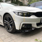 MP Style Gloss Black Front Splitter Upper Pieces for BMW F32 F33 F36 4 Series 14-20-Carbon Factory