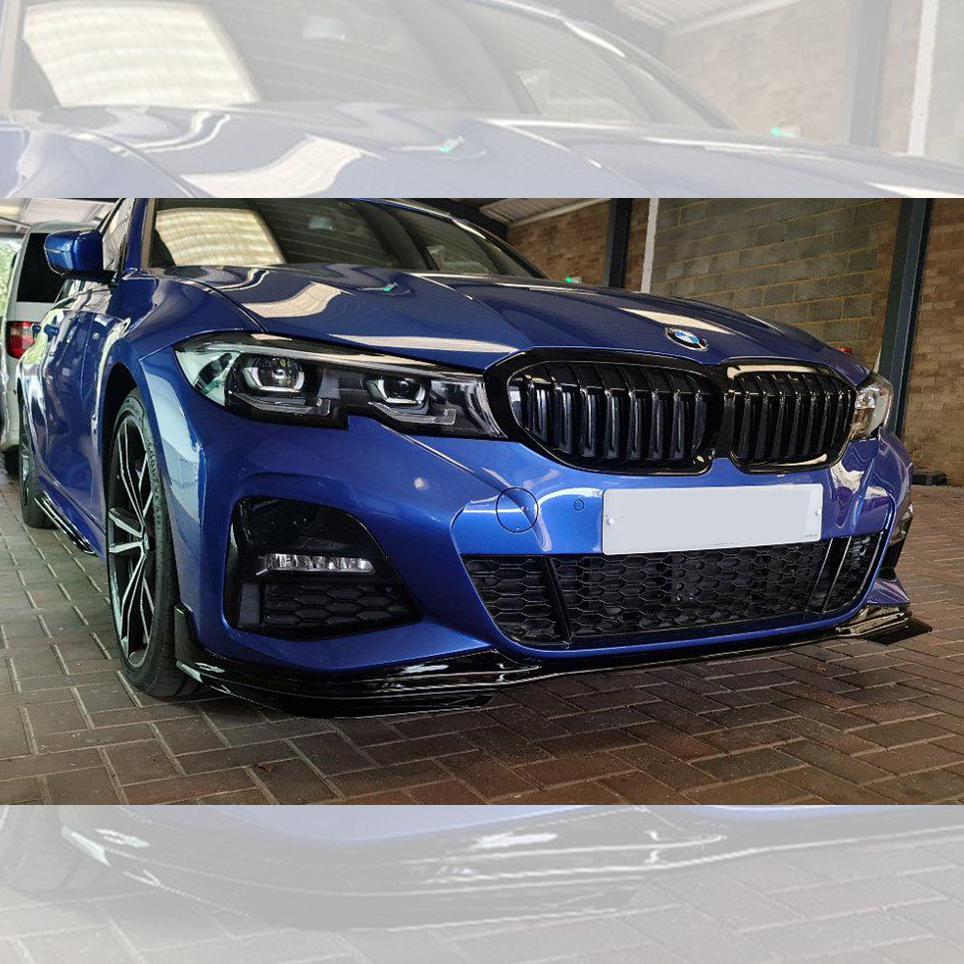 MP Style Gloss Black Front Splitter for BMW 3 Series G20 G21 Pre-LCI 19-21-Carbon Factory