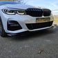 MP Style Gloss Black Front Splitter for BMW 3 Series G20 G21 Pre-LCI 19-21-Carbon Factory