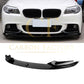MP Style Gloss Black Front Splitter for BMW F10 F11 5 Series 10-17 - Carbon Factory