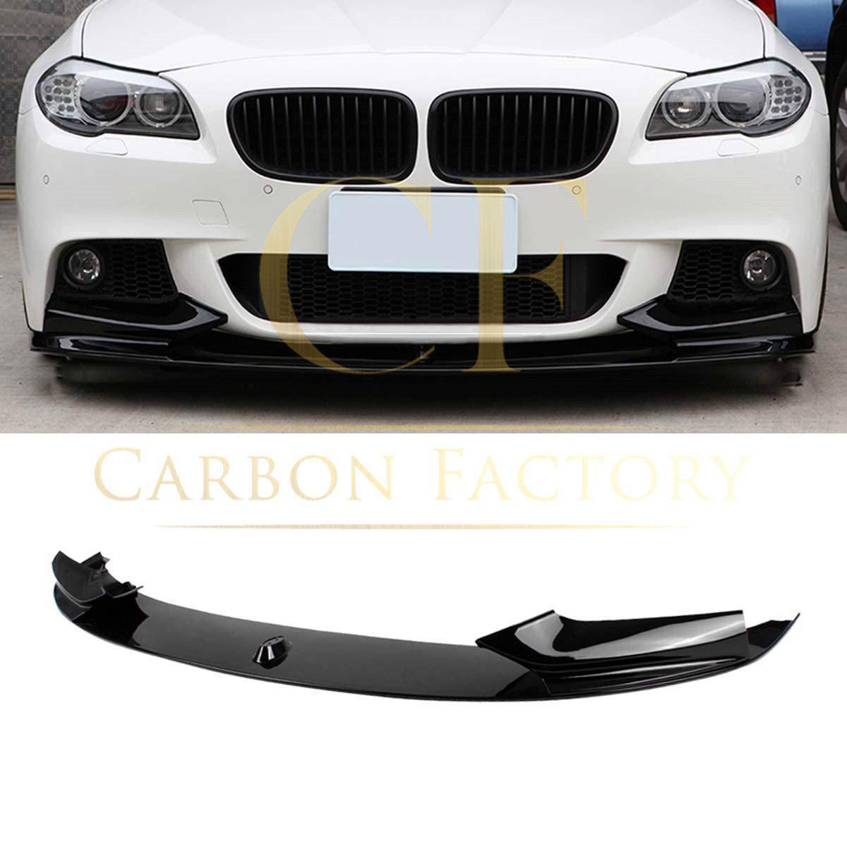 MP Style Gloss Black Front Splitter for BMW F10 F11 5 Series 10-17 - Carbon Factory