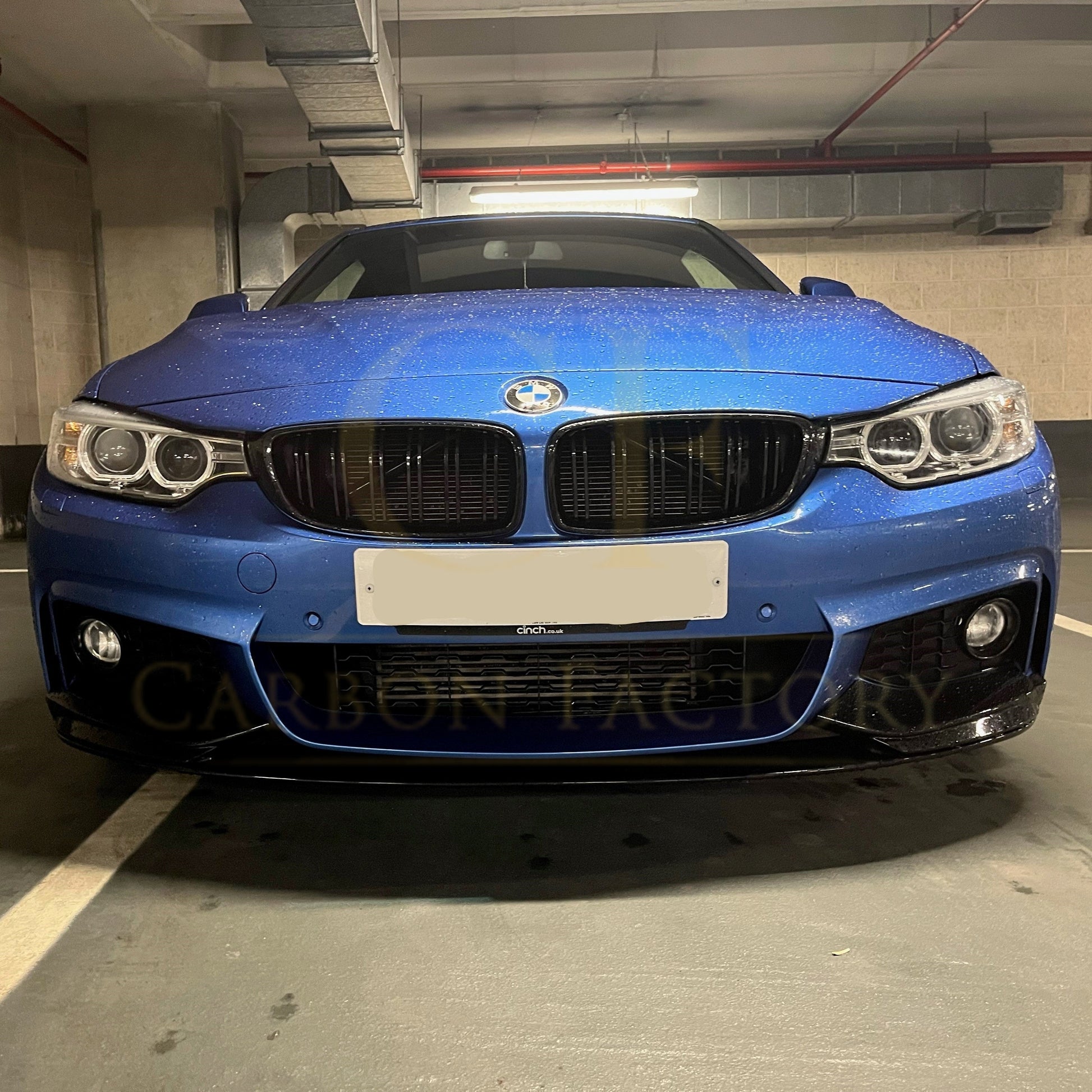 MP Style Gloss Black Front Splitter for BMW F32 F33 F36 4 Series 14-20-Carbon Factory